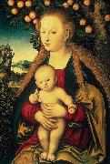 Lucas Cranach Virgin and Child under an Apple Tree oil painting reproduction